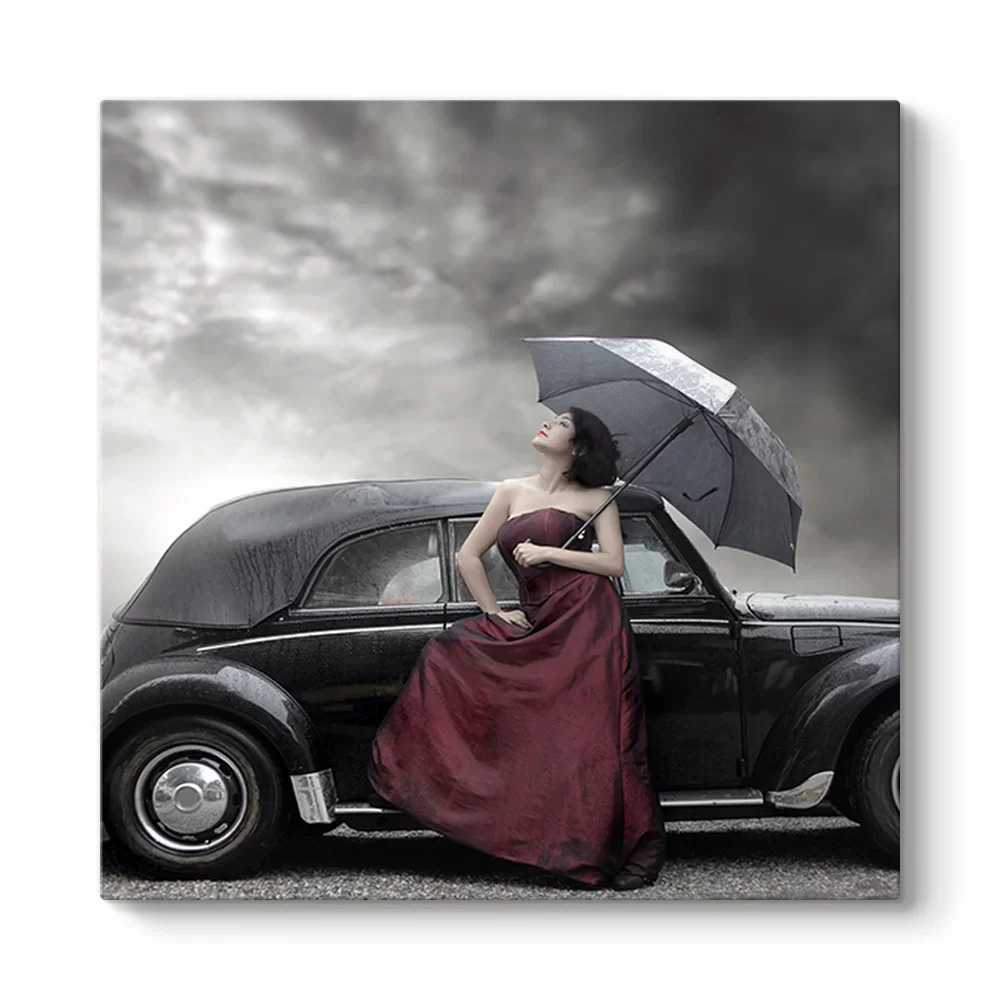 Car And Women Tablosu - Model 3